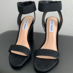 Steve Madden Celebrate Black Suede Heels